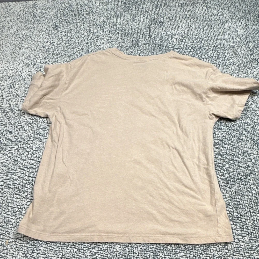 Vintage David Bowie Let's Dance Graphic T-Shirt Beige/Tan Rock & Pop Size M